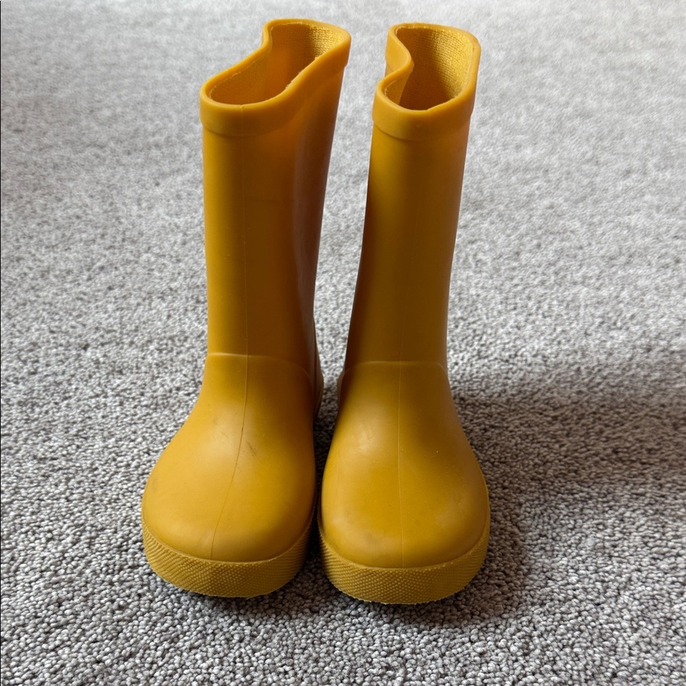 Zara Kids Yellow Rain Boots